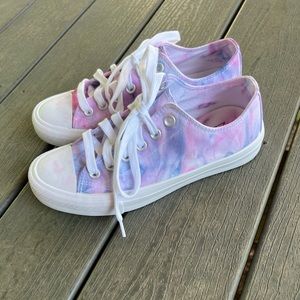 Size 8 hand dyed shoes. Brand new.